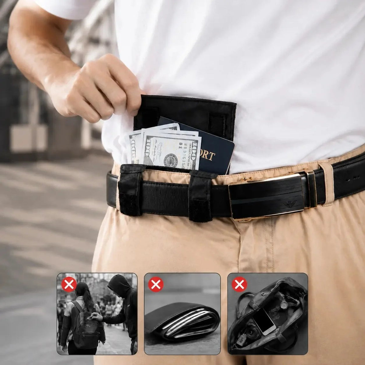 🔥Buy 1 Get 1 Free✨Concealed Anti Theft Travel Waist Bag Hidden Secure Fanny Pack