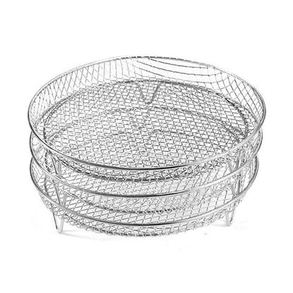 🔥Air Fryer Must-Have! 304 Stainless Steel Grill & Oil Drain Rack