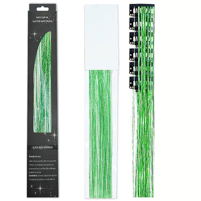 🔥Last Day50%OFF ✨Clip-in Tinsel Hair Extensions (12 tablets) box