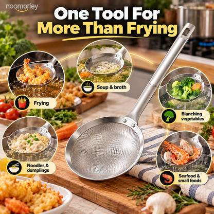 🎁 Buy One, Get One Free 🍳 Thickened Food-Grade Stainless Steel Fine-Mesh Strainer