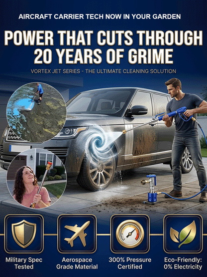 Turn Your Garden Hose into a Pressure Washer! Patented Booster Tech for Cars, Patios, and Lawns 🚗✨Stress-Free Cleaning: Anti-Backflow Valve & Adjustable Sprayer – Blast Away Grime in Seconds 🌊