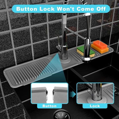🔥 Limited-Time 50% Off 💧 Silicone Sink Faucet Draining Mat