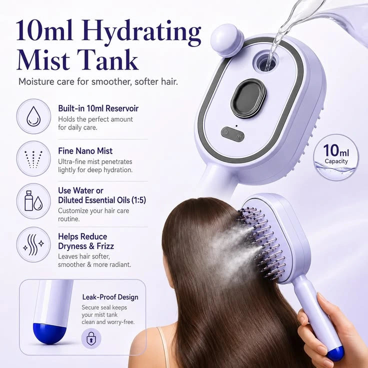 💖5-In-1 Hair Care Comb – Smooth Frizz, Detangle & Nourish Every Strand