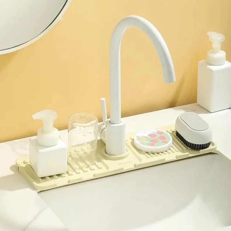 🔥Faucet Splash Guard & Sink Water Drainage Tray