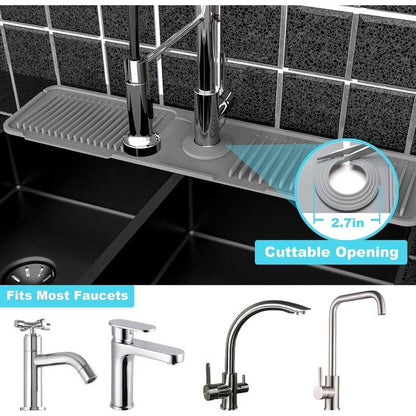 🔥 Limited-Time 50% Off 💧 Silicone Sink Faucet Draining Mat