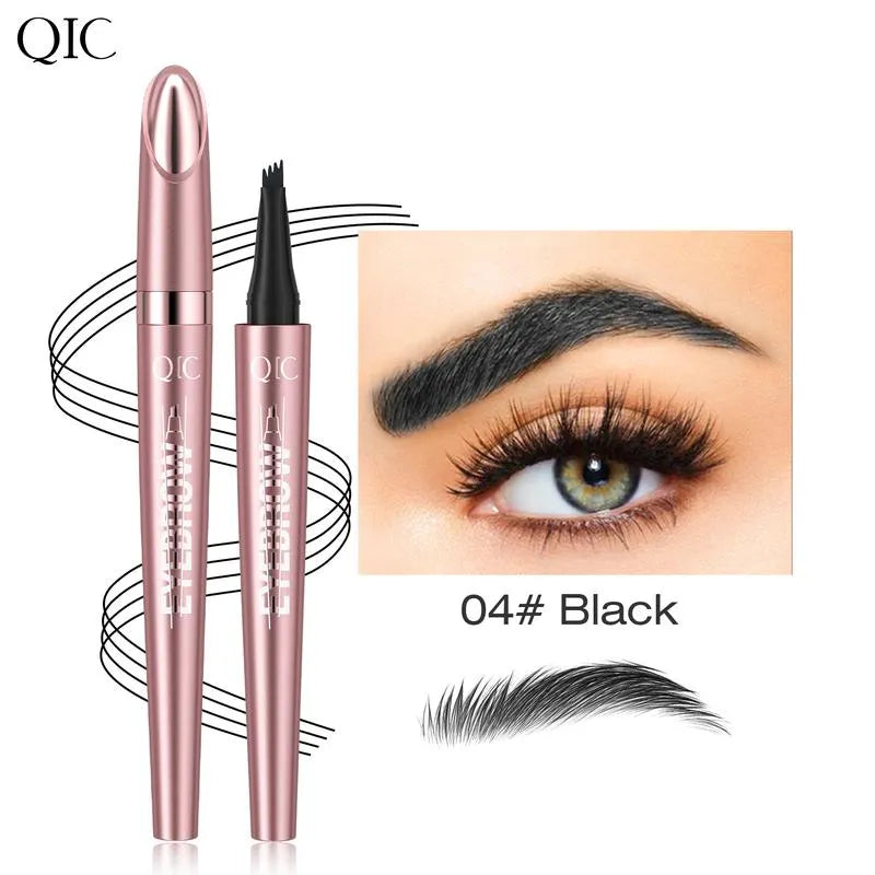 ✨4‑Tip Micro Brow Pen | Waterproof Long‑Lasting Liquid Eyebrow Pen