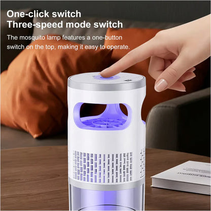 🦟 50% OFF NOW!🔇 Indoor LED Bug Zapper – Bionic UV Light Trap & Night Light – Quiet & Safe for Bedroom – Chemical-Free Mosquito Killer 💡