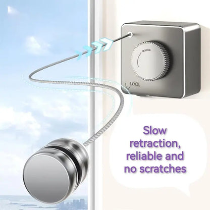 🔥Space-Saving Invisible Wall Mounted Clothesline With Slow Auto Retraction