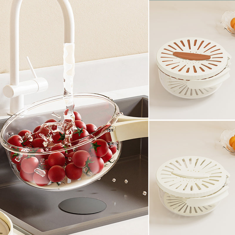 🔥Foldable Multifunctional Washing Bowl｜Space-Saving Kitchen Essential for Fruit & Veg
