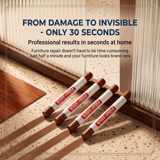 🛡️ Furniture Repair Wax Sticks 16-Color Set | Instantly Repair Scratches and Nail Holes