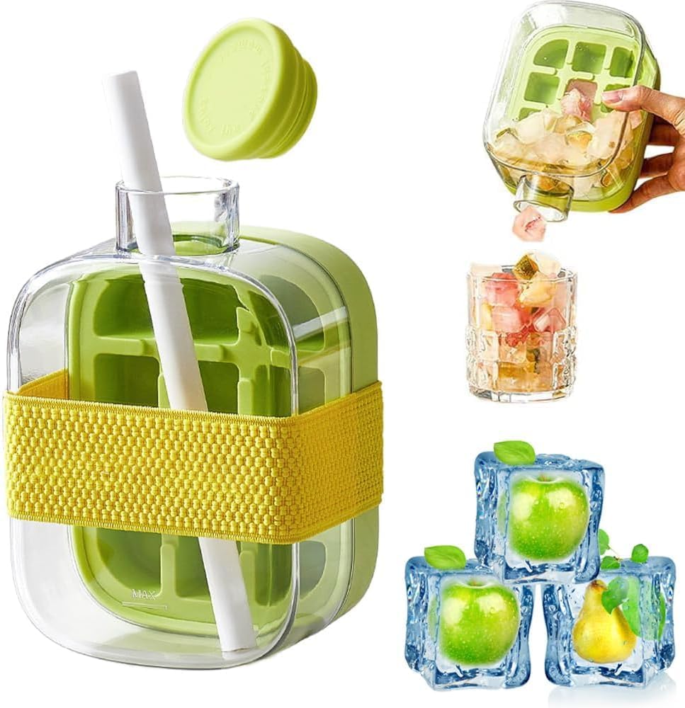 🧊2-in-1 Ice Cube Water Bottle – Make Ice Inside Your Bottle Anytime