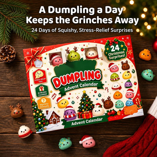 ⏰Hot Sale! 🥟Dumpling Squishy Advent Calendar🎄24 Christmas Surprise Fidget Toys