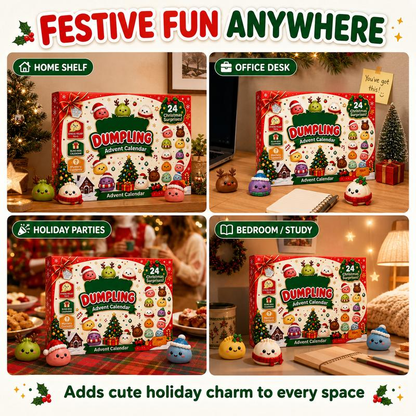 ⏰Hot Sale! 🥟Dumpling Squishy Advent Calendar🎄24 Christmas Surprise Fidget Toys