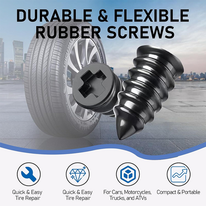 🚗Last Day 50% OFF 6O PCSSelf-Sealing Tire Repair RubberNails Kit with 2 Sizes