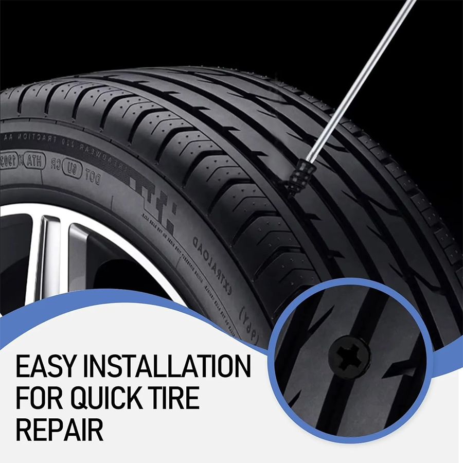 🚗Last Day 50% OFF 6O PCSSelf-Sealing Tire Repair RubberNails Kit with 2 Sizes