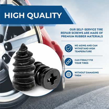 🚗Last Day 50% OFF 6O PCSSelf-Sealing Tire Repair RubberNails Kit with 2 Sizes