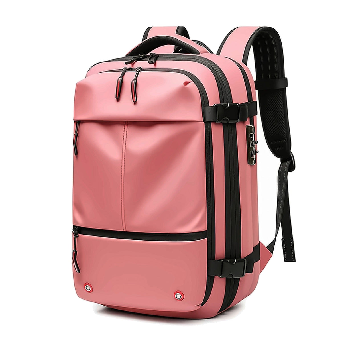 AirBag Backpack in pink, front view