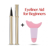 Black (2PCS) +Eyeliner Aid for Beginners (2PCS)