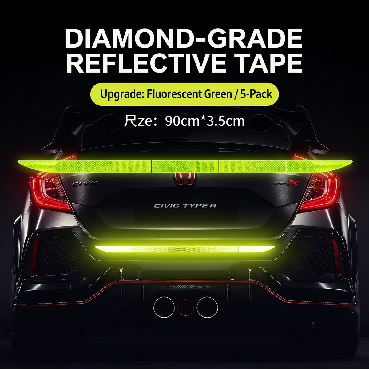 🔥Limited-time 50% off-Reflective Car Sticker Strips for Trunk & Rear Bumper