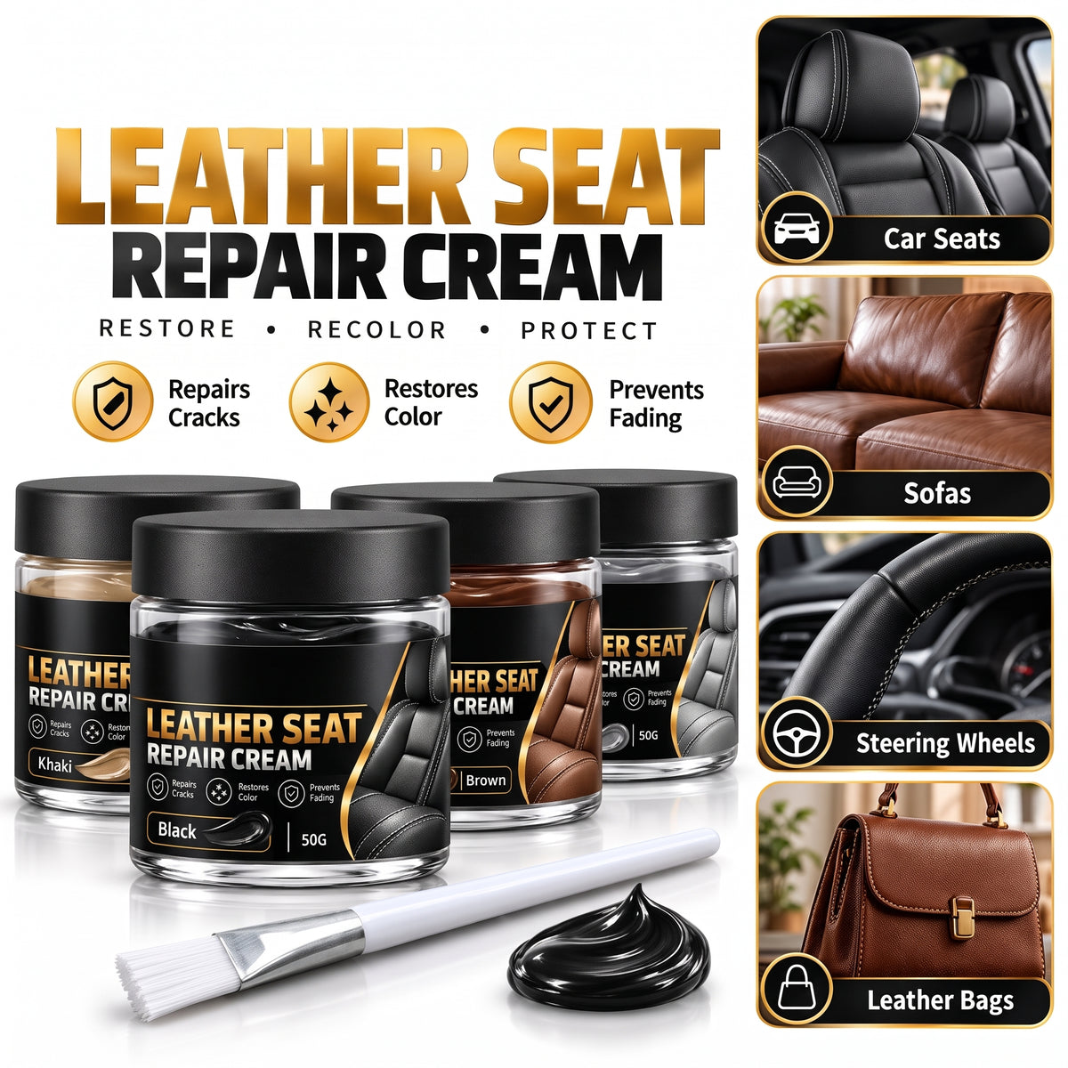 🛡️Buy 1 Get 1 Free – Leather Repair Paste For Recoloring And Restoration.