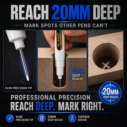🔥2026 HOT SALE💞50K+ SOLD!✨Precision Tip Quick-Dry Oil-Based Marker Pen