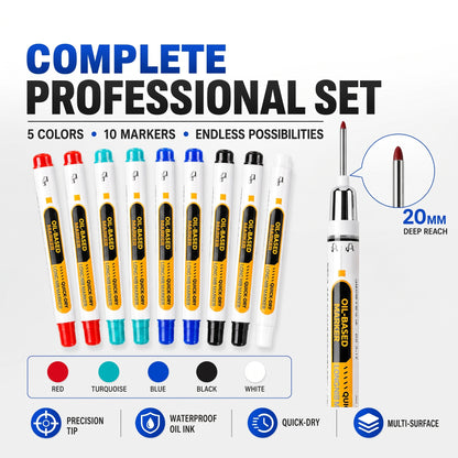 🔥2026 HOT SALE💞50K+ SOLD!✨Precision Tip Quick-Dry Oil-Based Marker Pen