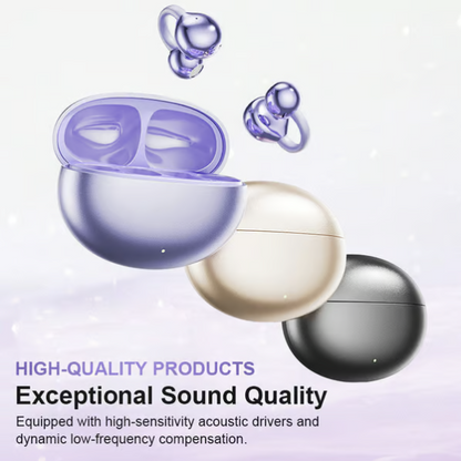 Lightweight Open Ear Clip Wireless Bluetooth Headphones Sweatproof Stable Fit For Running Daily Use