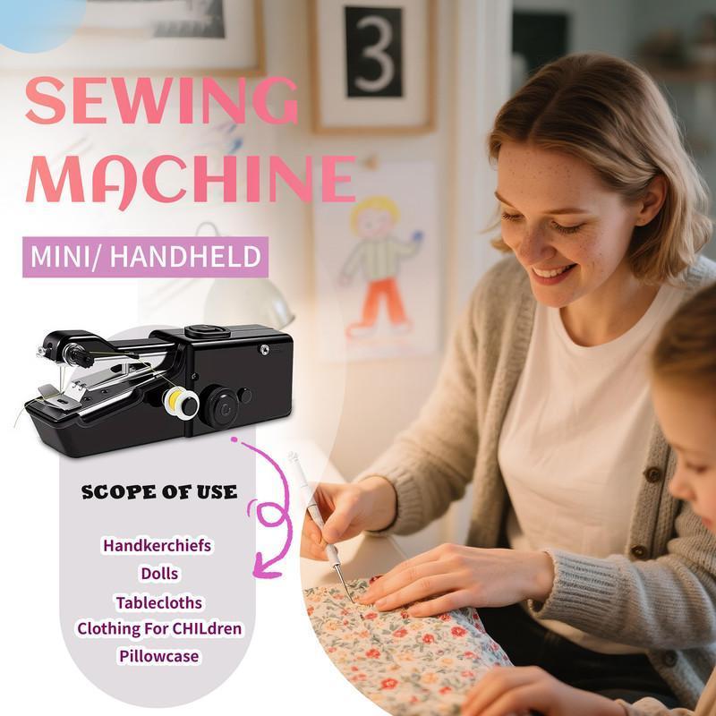🧵 Stop Paying Tailors with This Palm-Size Handheld Sewing Machine Kit for Quick Clothing Repairs