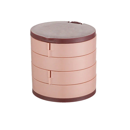 💎4-Layer Rotating Jewelry Box – Keep Necklaces, Rings & Earrings Tangle-Free