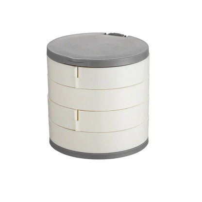 💎4-Layer Rotating Jewelry Box – Keep Necklaces, Rings & Earrings Tangle-Free