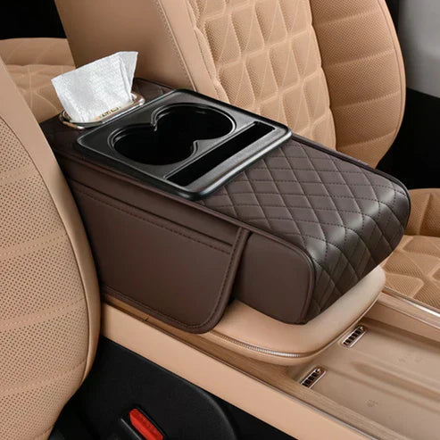 🔥 50% OFF Today – Soft Memory Foam Car Armrest Cushion with Cup Holders