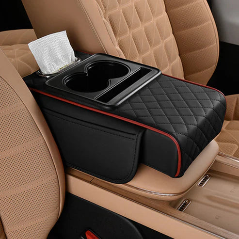 🔥 50% OFF Today – Soft Memory Foam Car Armrest Cushion with Cup Holders