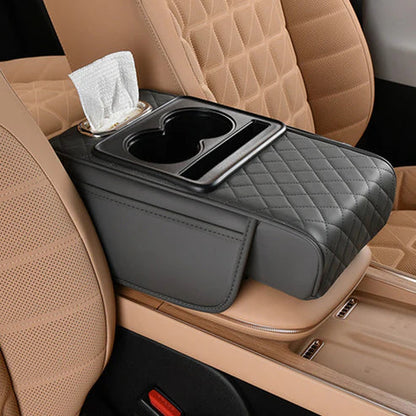 🔥 50% OFF Today – Soft Memory Foam Car Armrest Cushion with Cup Holders