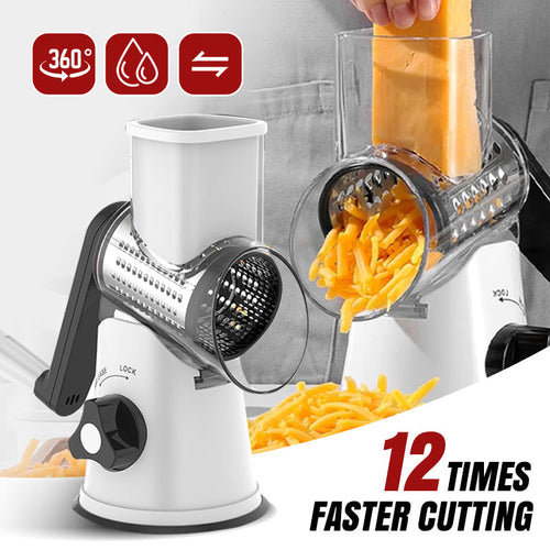 🧑‍🍳2026 Kitchen Must-Have | 3-in-1 Rotary Cheese Grater & Vegetable Slicer
