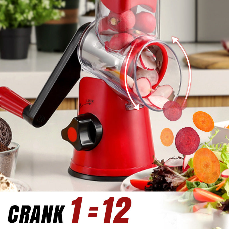 🧑‍🍳2026 Kitchen Must-Have | 3-in-1 Rotary Cheese Grater & Vegetable Slicer