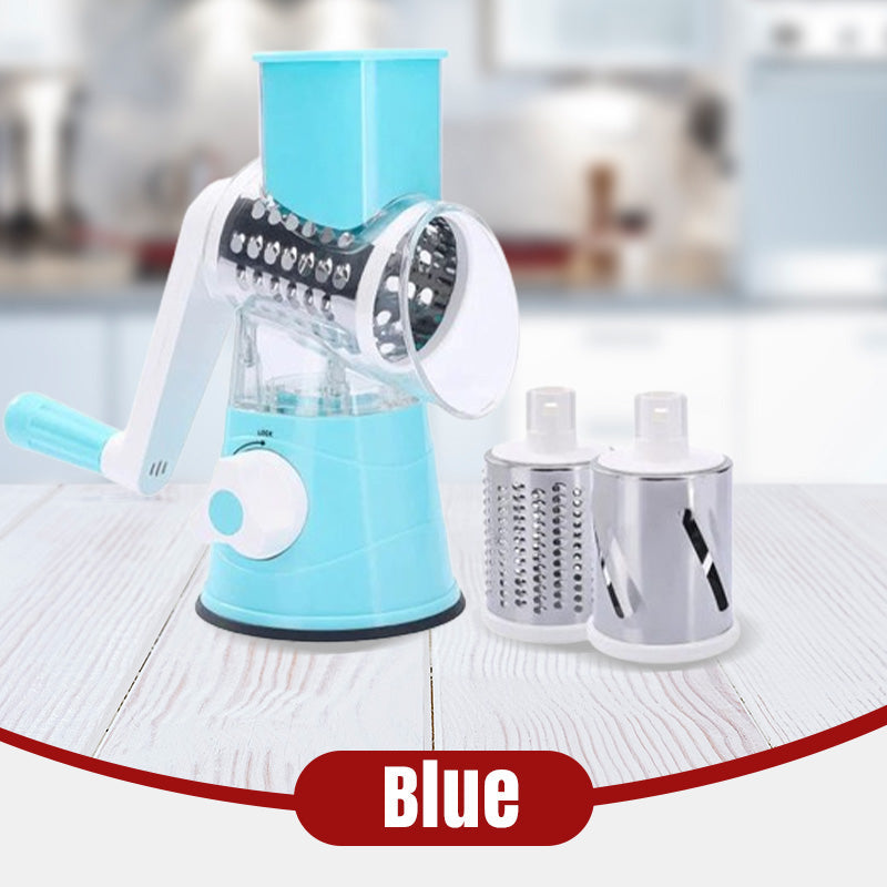 🧑‍🍳2026 Kitchen Must-Have | 3-in-1 Rotary Cheese Grater & Vegetable Slicer