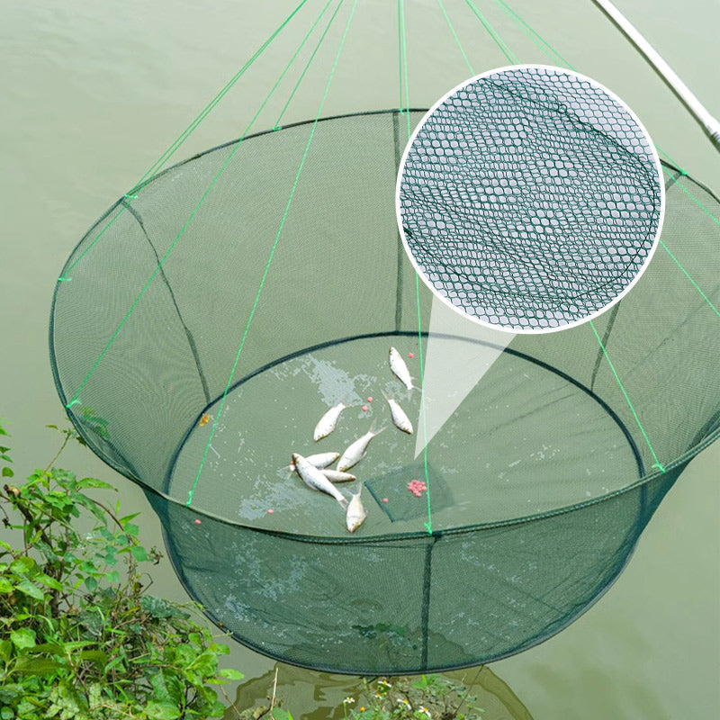 🔥Special Offer🔥 Portable Foldable Hand Crank Fishing Lift Net with Rope