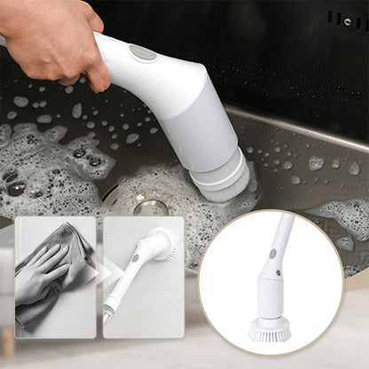 🏆Hot Selling 50% OFF⏳Waterproof Telescopic Electric Rotary Cleaning Brush Set