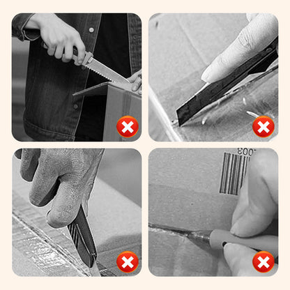 🔥Safety Upgrade🔥 Retractable Magnetic Box Cutter No Damage to Packages & Hands