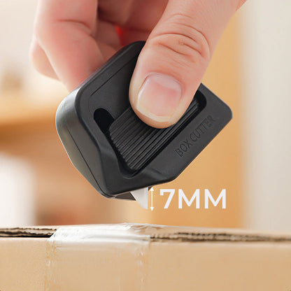 🔥Safety Upgrade🔥 Retractable Magnetic Box Cutter No Damage to Packages & Hands