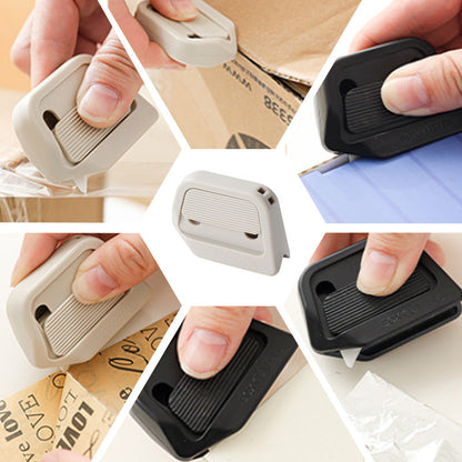 🔥Safety Upgrade🔥 Retractable Magnetic Box Cutter No Damage to Packages & Hands