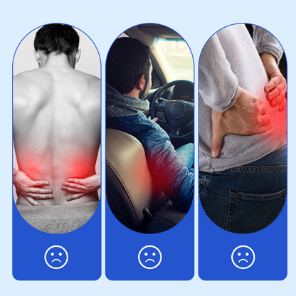 🌬️ Breathable Lumbar Support Cushion – Sit Longer with Less Back Strain