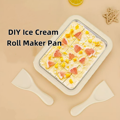 🍧No-Electric DIY Ice Roll Cold Plate Maker | Homemade Fried Ice Cream Pan