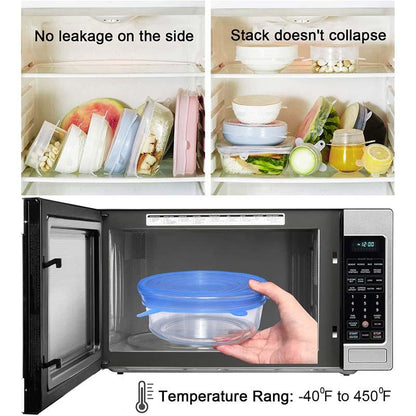 ❄️50% Discount，Buy one get one free!🥣 Reusable Silicone Food Storage Lids 6-Piece – Elastic Stretch Lids for Bowls, Fruit & Leftovers