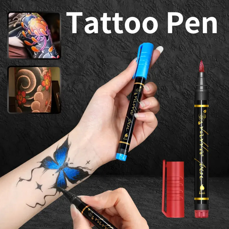 10-kleuren set tijdelijke tattoo markers