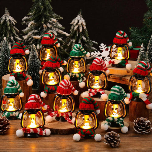 ✨ Breng Kerst Magie in Huis! Mini Sneeuwpop Lantaarn – Hoedjes, Sjaals & 50% Korting 🎁