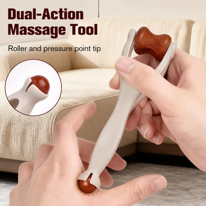 🔥Hot Sale🔥 Natural Bian Stone Hand Massage Roller Traditional Chinese Acupoint Therapy Tool