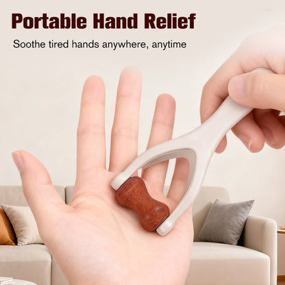 🔥Hot Sale🔥 Natural Bian Stone Hand Massage Roller Traditional Chinese Acupoint Therapy Tool