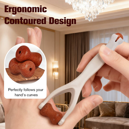 🔥Hot Sale🔥 Natural Bian Stone Hand Massage Roller Traditional Chinese Acupoint Therapy Tool