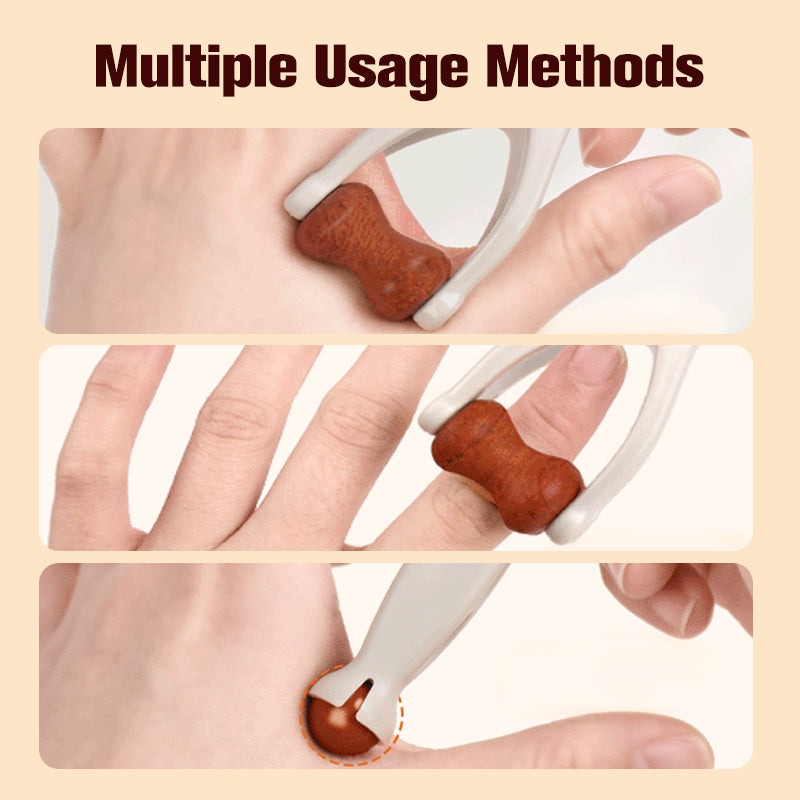 🔥Hot Sale🔥 Natural Bian Stone Hand Massage Roller Traditional Chinese Acupoint Therapy Tool